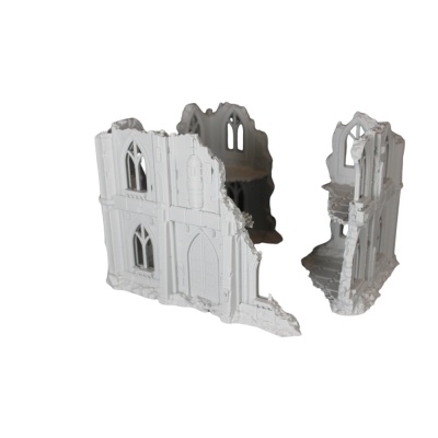 Siege of Castograd - Imperial Warehouse Ruins (Large) - 3D Printed Gothic Terrain